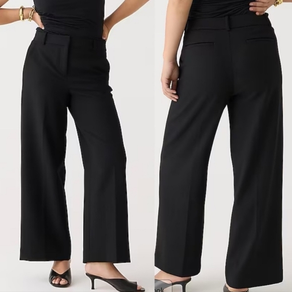 J Crew Sydney Wide Leg Four Way Stretch Cropped Pants New...